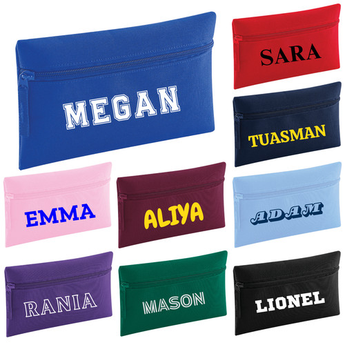 Personalised named pencil case - personalised,