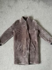 Real Sheep Skin Fur Double Sided Jacket Women’s Fits UK8-10 Excellent Condition