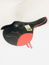 New Patent Synthetic Race Exercise Saddle Black N Red Light Weight