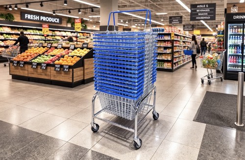 Metal shopping basket 25 - ,