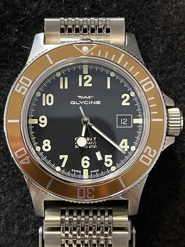 New shop worn glycine watch - new,