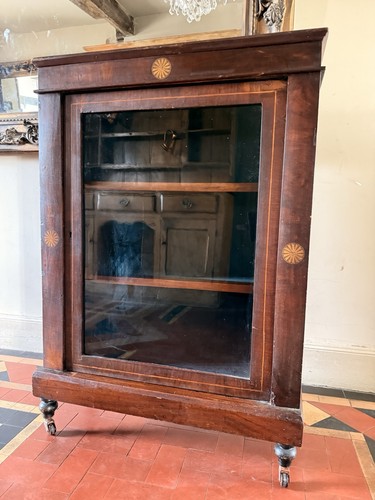Antique mahogany inlaid - mahogany,