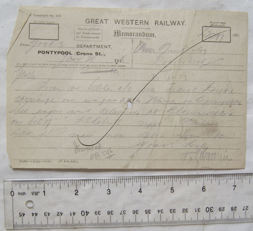 1918 memo great western - 1918,