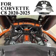 Carbon Fiber Style Engine Bay Panel Cover Frame Trim For Chevrolet Corvette C8