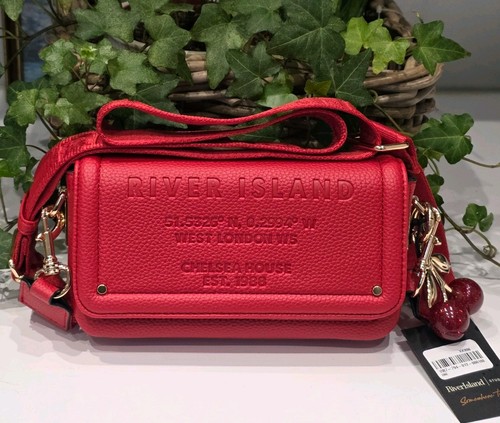 River island red embossed - river,