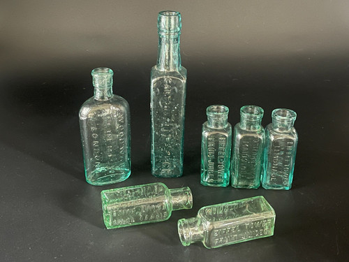 Antique glass bottles - antique, 5