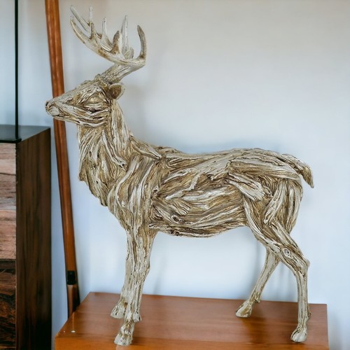 Elegant resin stag figurine - elegant,