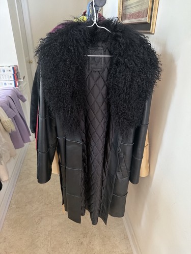 Women black leather - black,