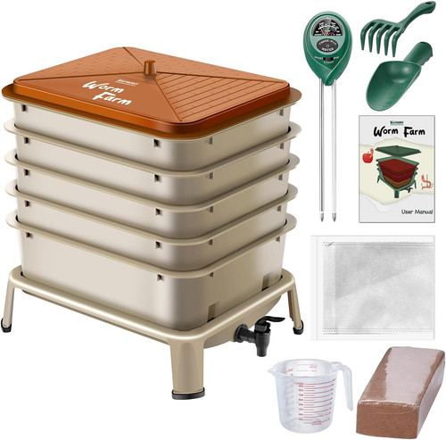 Tray worm compost bin - worm,