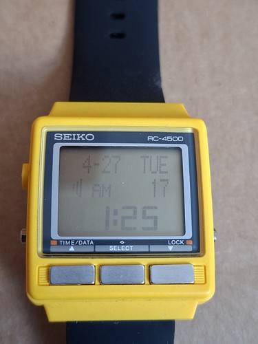 Seiko 4500 yellow very - seiko,