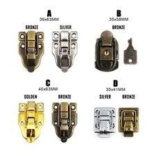 Cabinet Wood Chest Box Suitcase Case Lockable Trunk Toggle Hasp Latch Clasp Clip