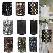 Vintage industrial Drum Lampshade Pendant Lamp Shade Metal Easy Fit Light Shades