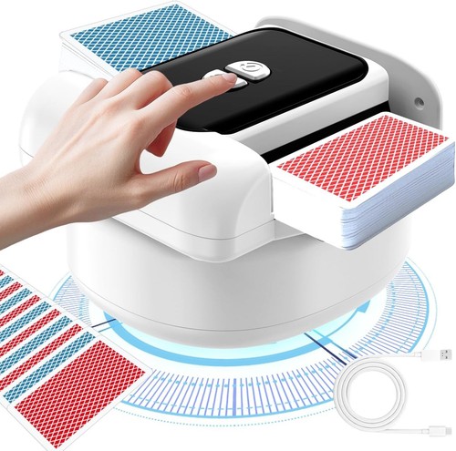 Automatic card shuffler - card,