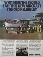 9/1991 PUB AVION CESSNA GRAND CARAVAN AIRCRAFT PLANE SAFARI LAND ROVER AD