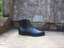 CROCKETT & JONES CHELSEA BOOTS HANDGRADE BLACK LEATHER UK8.5 MENS UNWORN COND