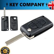 for Citroen C8 4 Button Remote FLIP KEY FOB CASE Without groove blade Repair
