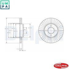 2x BRAKE DISC BG4117 FOR FORD