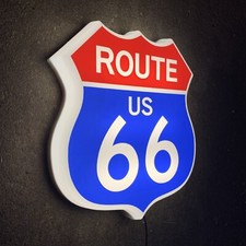 ROUTE 66 LED ILLUMINATED WALL