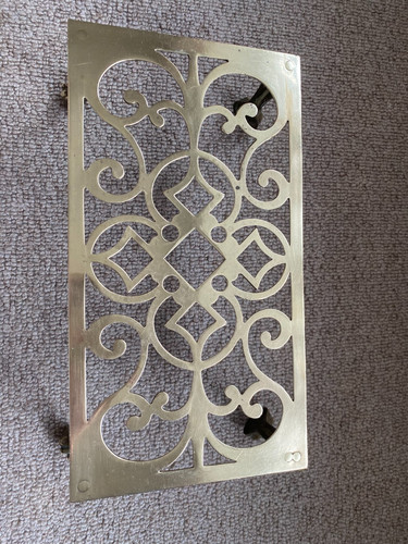 Vintage old brass trivet stand - trivet,