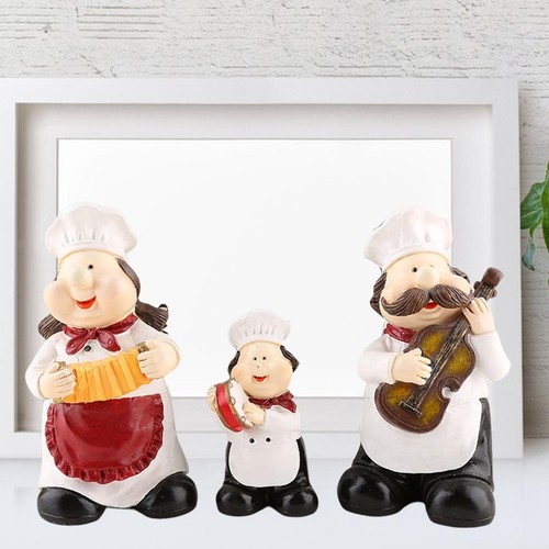 3pcs chef statue - chef,