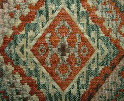 Burnt sienna kilim chenille - sienna,