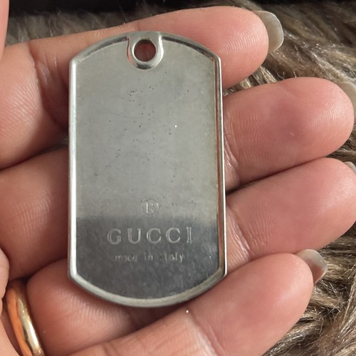 Gucci dog tag - dog,