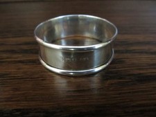HALLMARKED Silver Napkin Ring