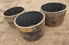 3 x Oak Whisky Half Barrel Ice