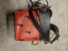 Chloé Bucket Bag.red Black Gold Hardware