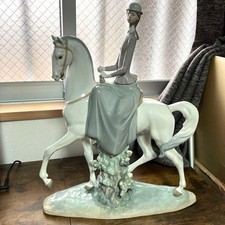 Lladro White Horse Girl