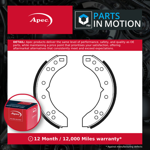Brake shoes set fits reliant - shoes,