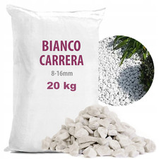 Decorative Garden Stones Marble BIANCO WHITE Pebbles Aggregates Landscaping Home