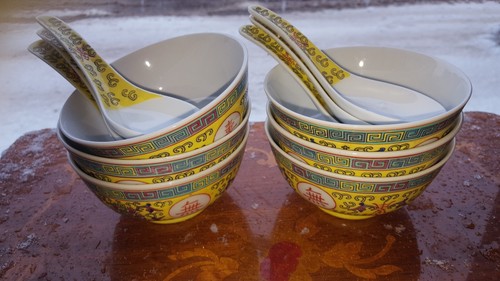 Chinese rice soup bowls - bowls, &