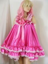 sissy ADULT baby dress satin