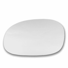 Left Passenger Side wing door mirror glass For Peugeot 206 1998-2009 Stick On