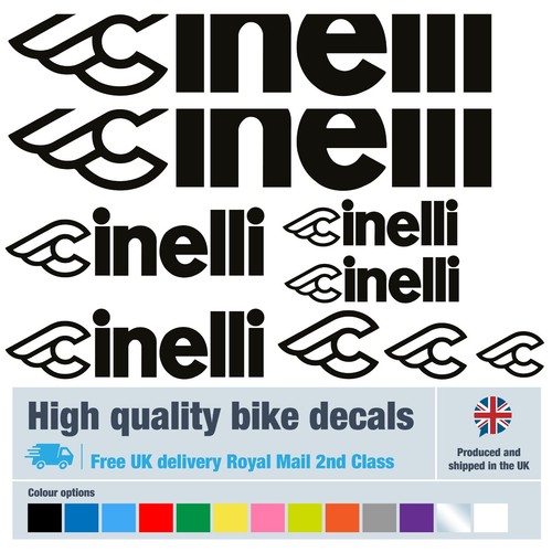 Cinelli cut brand bike decals - cut,