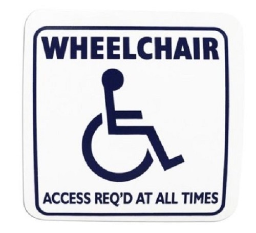 Wheelchair access req at - “wheelchair,