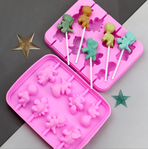 Dinosaur silicone lollipop - silicone,