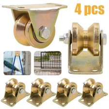 4X Pulley Channel Wheel Sliding Roller Track V-Groove Wheel V-type