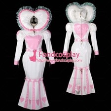 Sissy maid long white PVC
