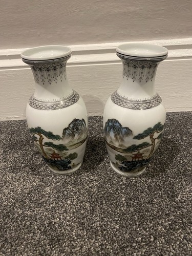 Pair chinese porcelain - a,