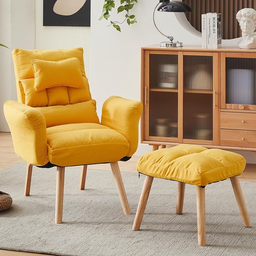 Yellow lazy chair with - chair,