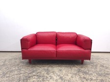 Poltrona Frau Twice sofa designer sofa leather sofa couch two-seater red