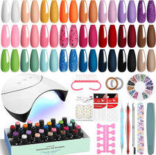 Gel Nail Polish Set with Lamp
