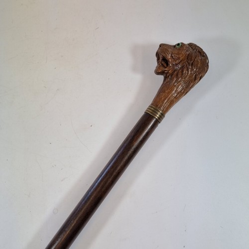 Vintage wooden walking stick - vintage,