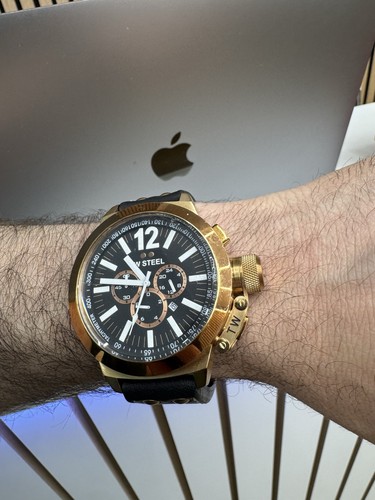 Steel rose gold pvd 45mm - rose,