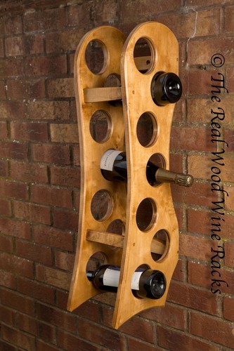 New real wood wine rack - new,