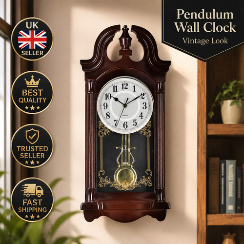 Pendulum wall clock - clock, vintage