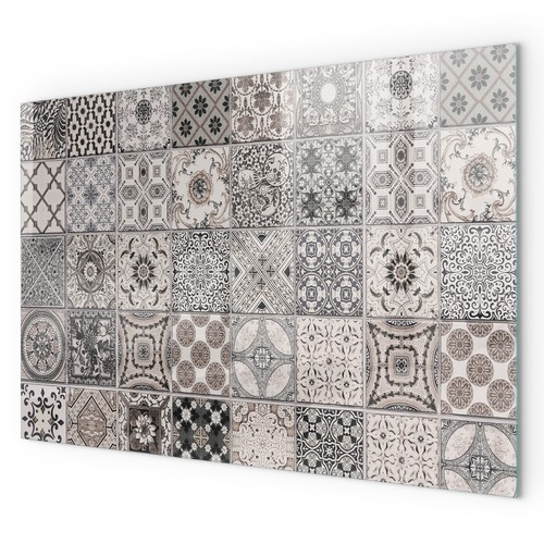 Glass hearth plate - glass, wood