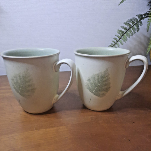 Denby energy leaf - 2, mugs